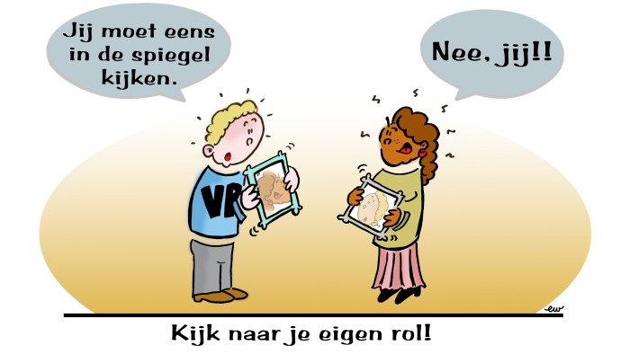 kijk naar je eigen rol