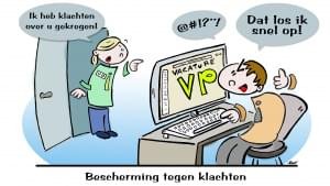 Cartoon 'we stoppen met jou'