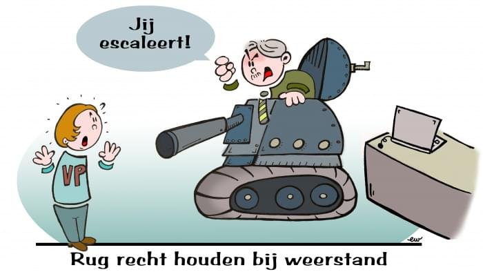 rug rechthouden bij weerstand